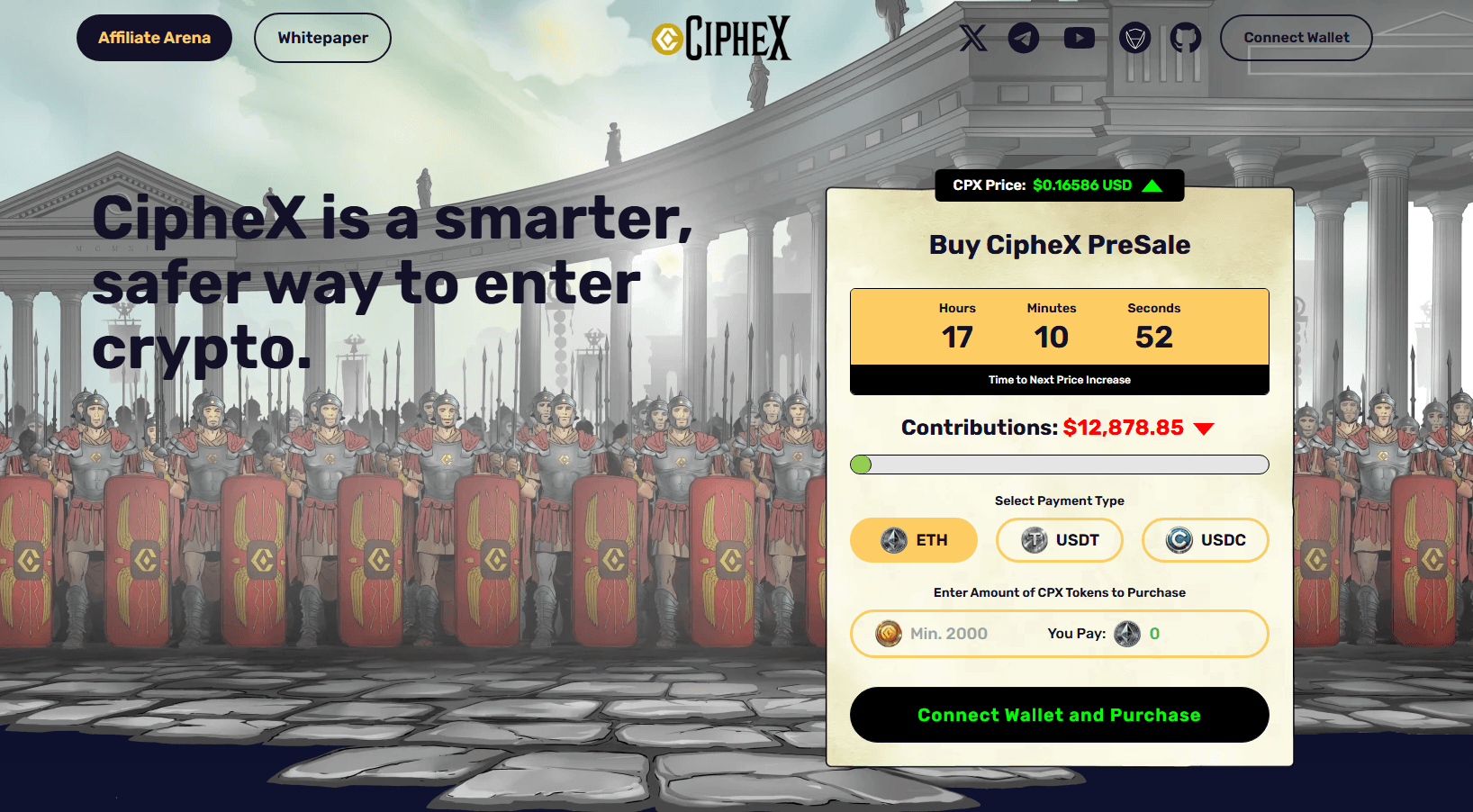 Screenshot of Ciphex - Mint, Hold, and Manage project