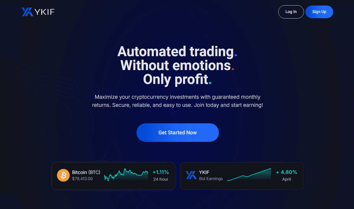 Screenshot of YKIF - DeFi Yield Aggregator - Earn on BTC & USDT project
